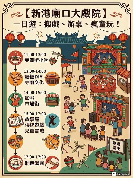 新港廟口大戲院正式開張！我想送給孩子的童年禮物