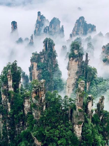 張家界石英砂岩峰林與鳳凰古城，純自然風景區裡外國遊客最多的地方